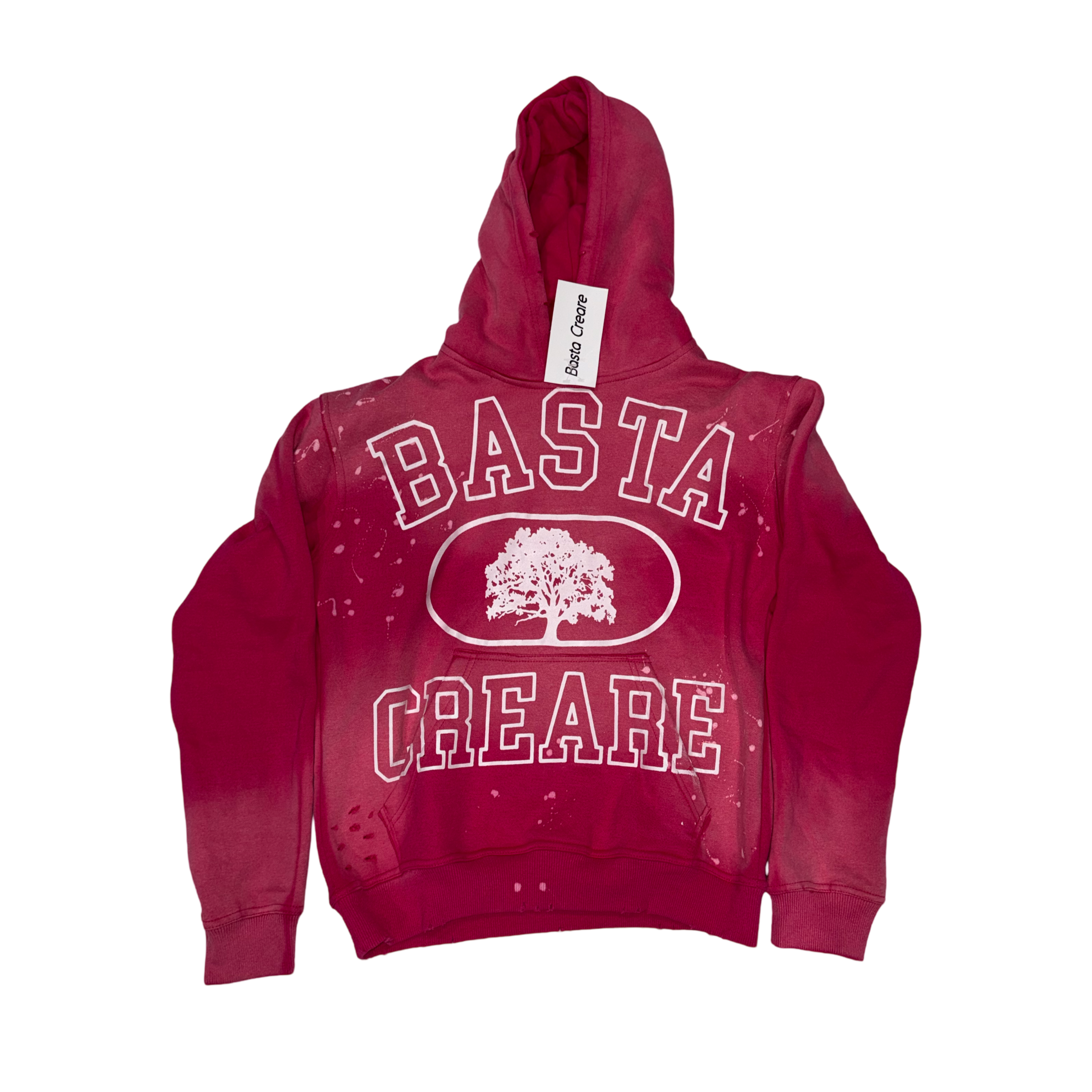 BC Pink Splattered Hoodie